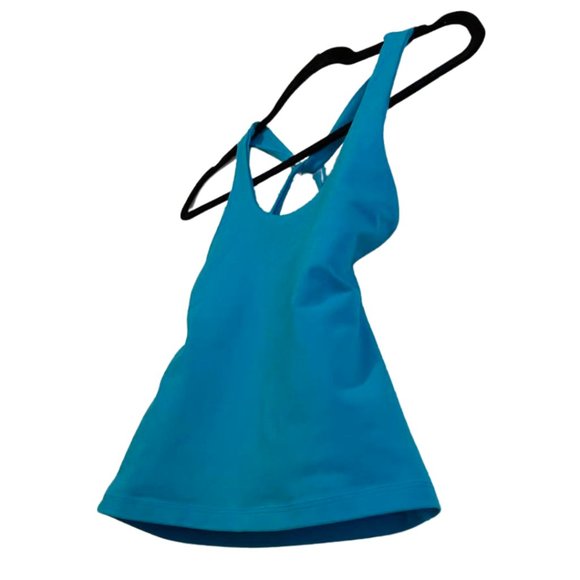 Square Fit Logo Criss Cross Athletic Tank Top Size Medium - Picture 4 of 11